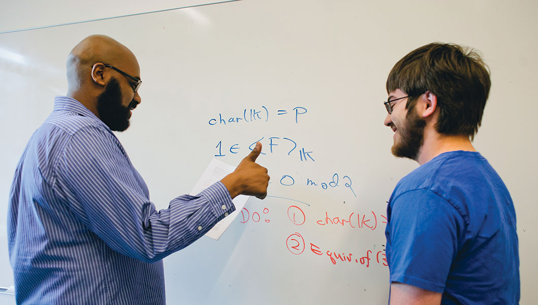 Professor Mohamed Omar and Benjamin Lowenstein ’16 collaborated this past summer on a problem that has been submitted for publication.