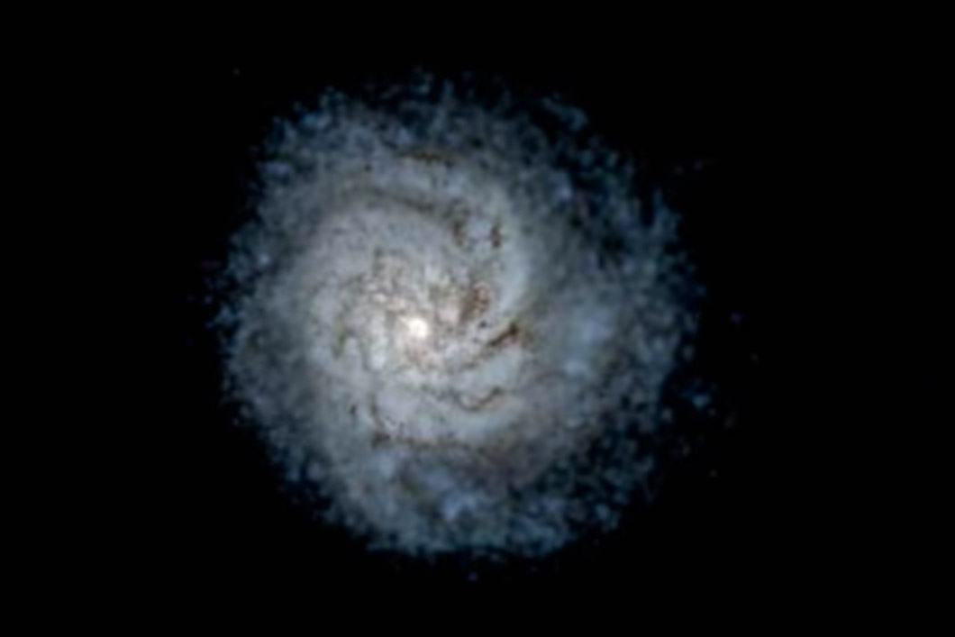 Simulated Milky Way image.