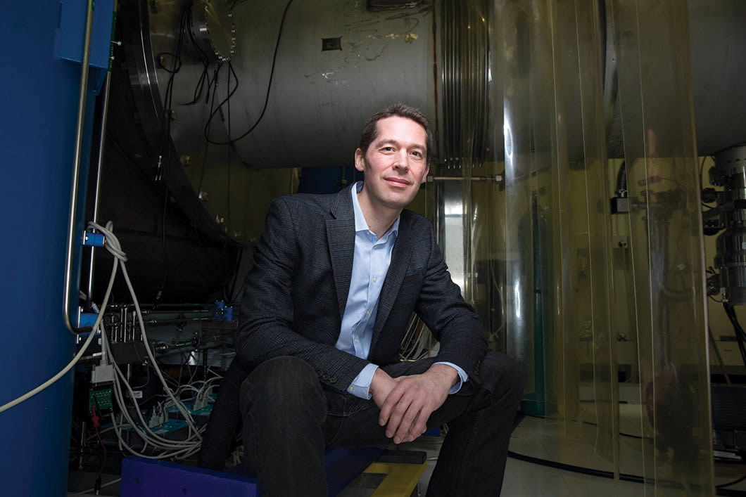 Matt Evans ’96 shown here at MIT, says the waves may help us better understand gravity itself.