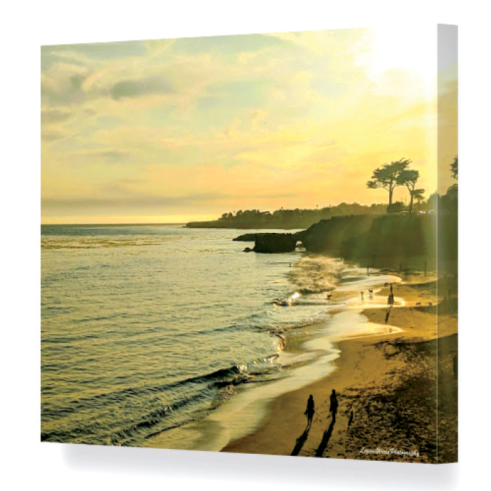 Canvas print of beach and ocean scene